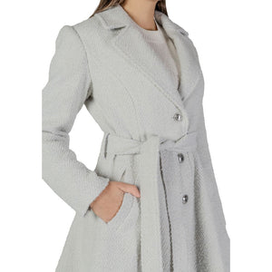 Gray Polyester Coat