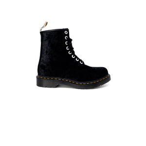 Schwarzer Polyesterstiefel
