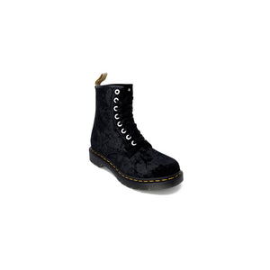 Schwarzer Polyesterstiefel