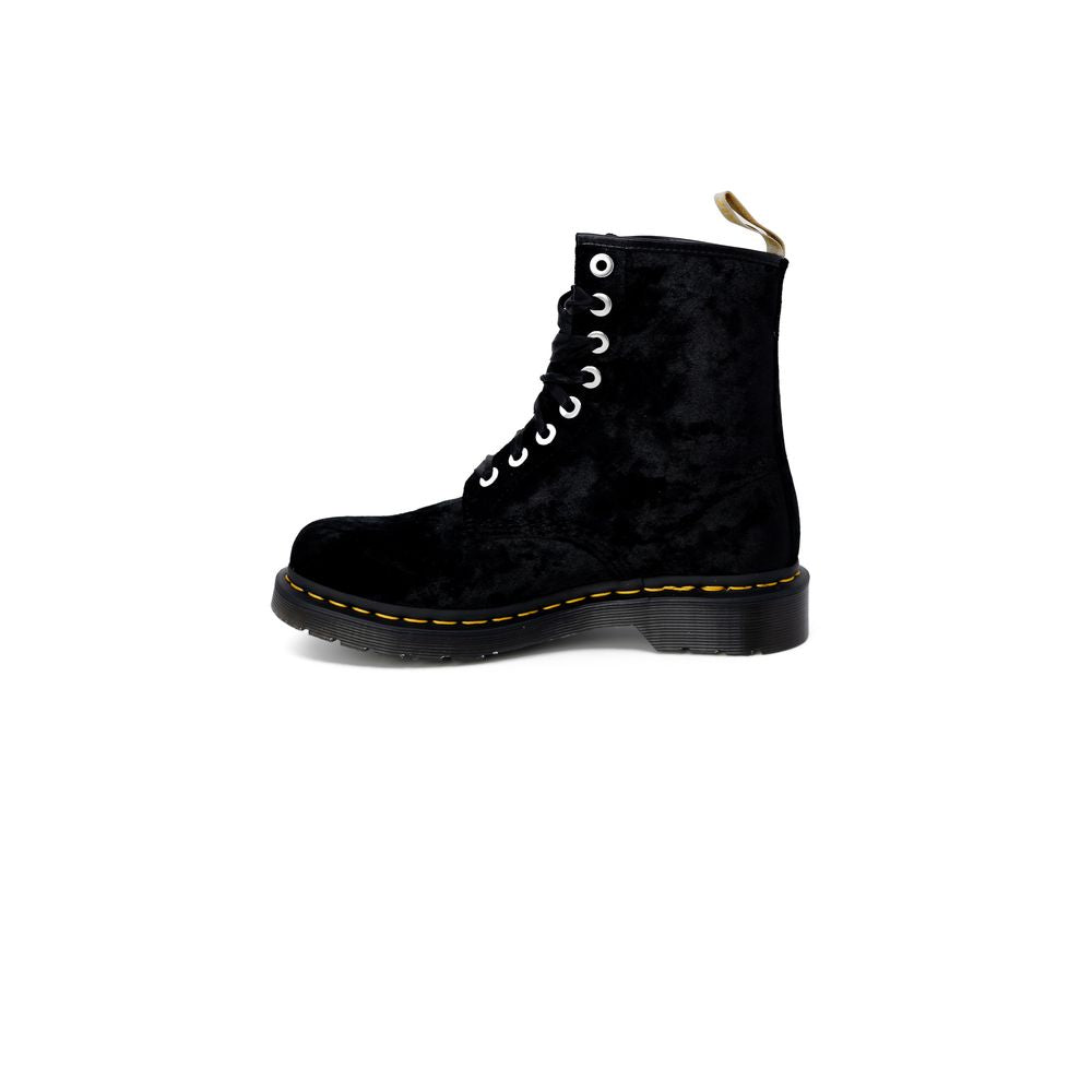 Schwarzer Polyesterstiefel