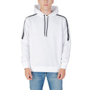 Weißer Kapuzenpullover aus Baumwolle