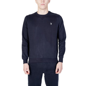 Blauer Baumwollpullover