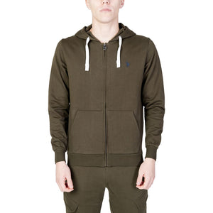 Grüner Kapuzenpullover aus Baumwolle