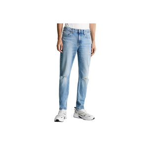 Blaue Slim Fit-Jeans aus Bio-Baumwolle