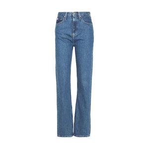 Hellblaue Jeans aus Baumwolle mit entspannter Passform