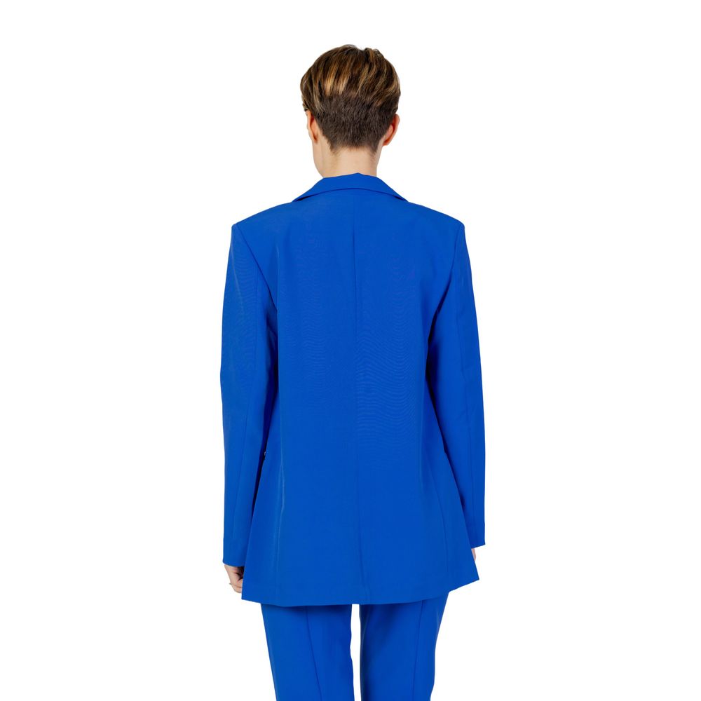 Blauer Blazer aus recyceltem Polyester