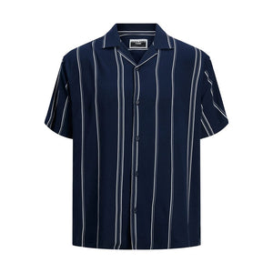 Blue Viscose Shortsleeve
