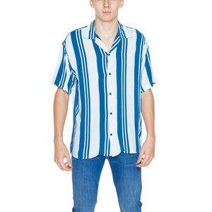 Blue Viscose Shortsleeve