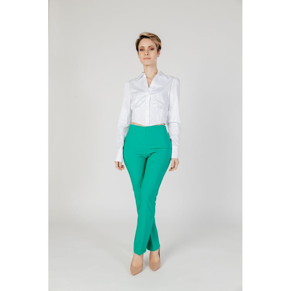 Green Polyester Pant