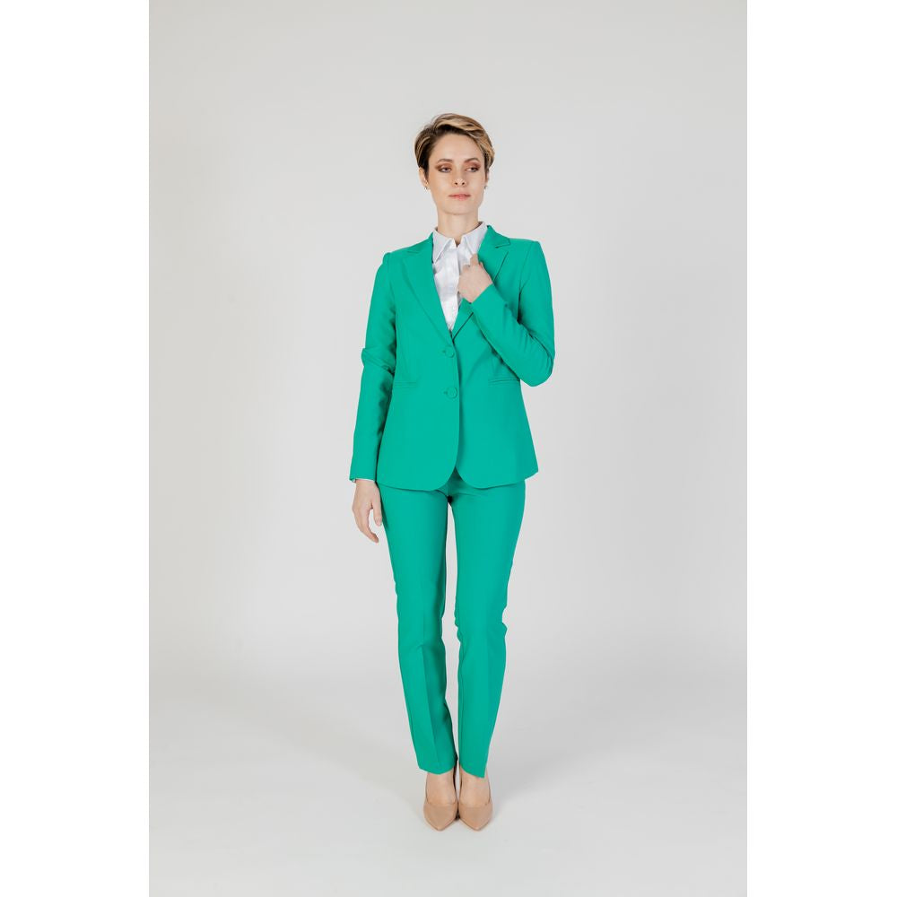 Green Polyester Pant
