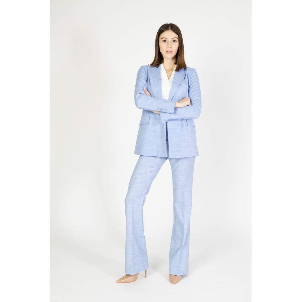 Blue Viscose Pant
