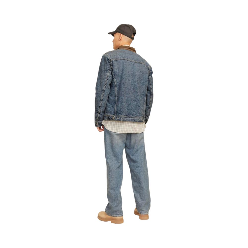 Blaue Baumwolljacken &amp; Mäntel