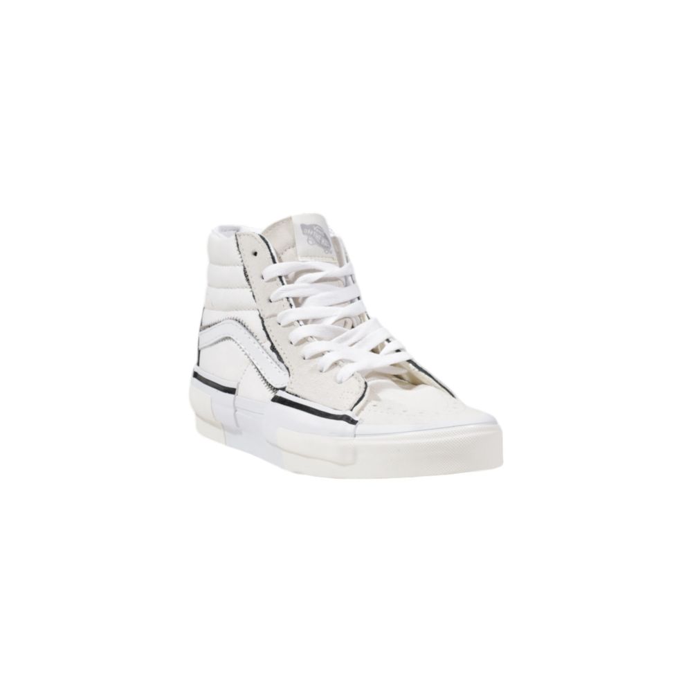 Vans Beige Leather High Top Sneakers