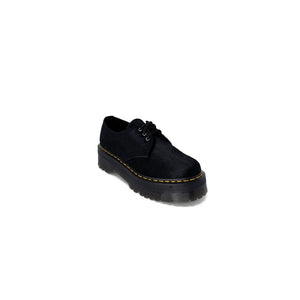 Black Leather Lace-Up Boot