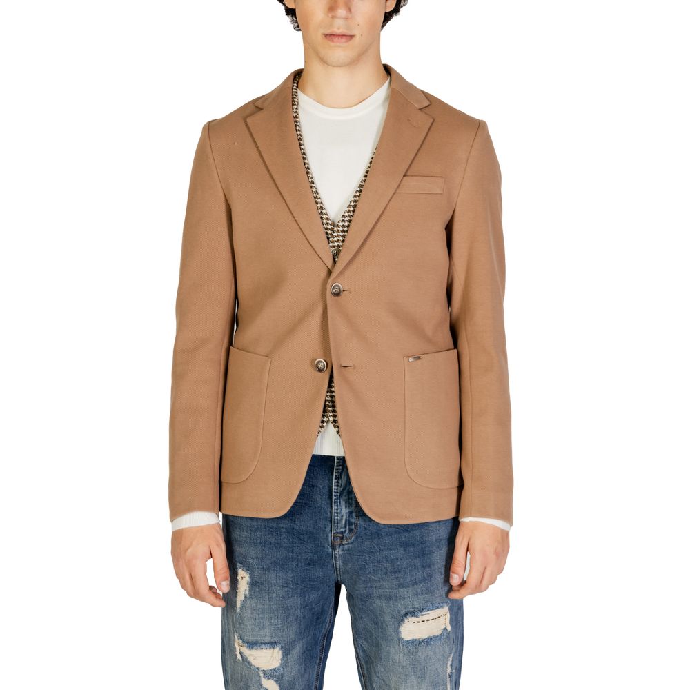 Beiger Baumwollblazer
