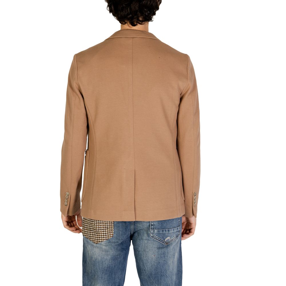 Beiger Baumwollblazer