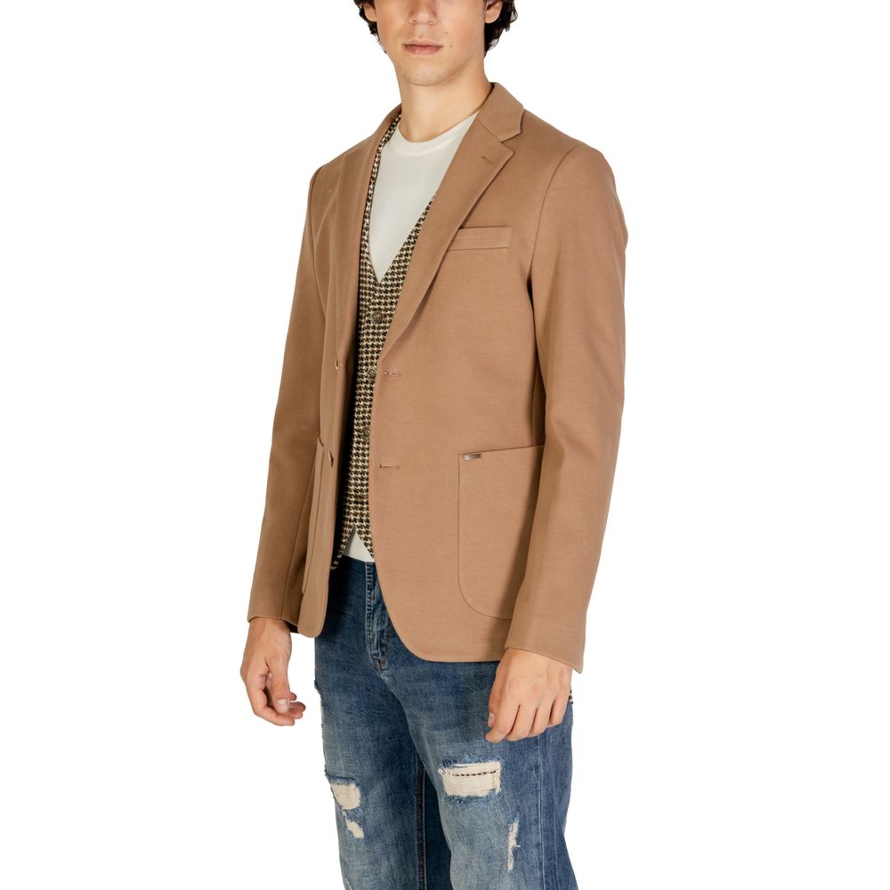 Beiger Baumwollblazer
