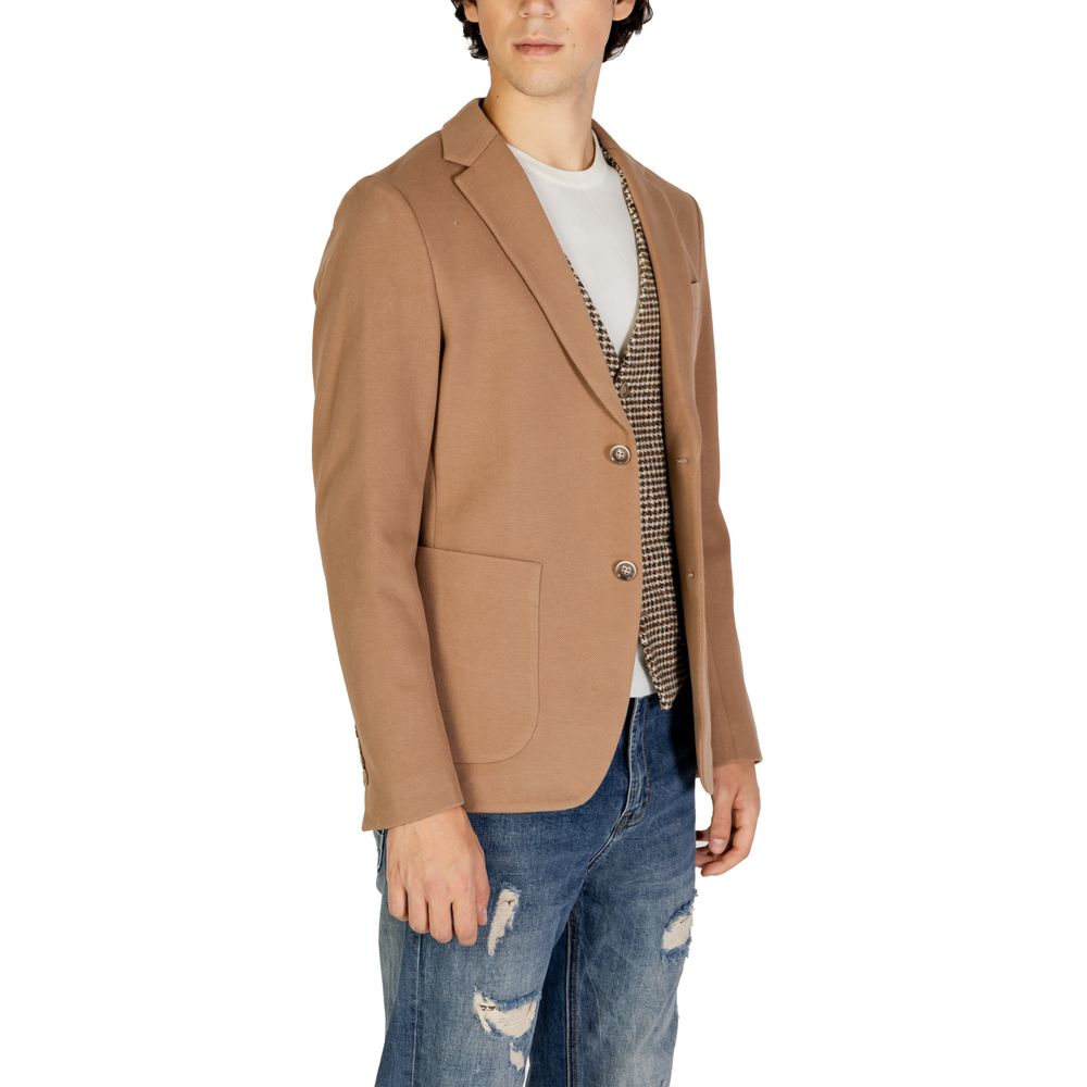 Beiger Baumwollblazer
