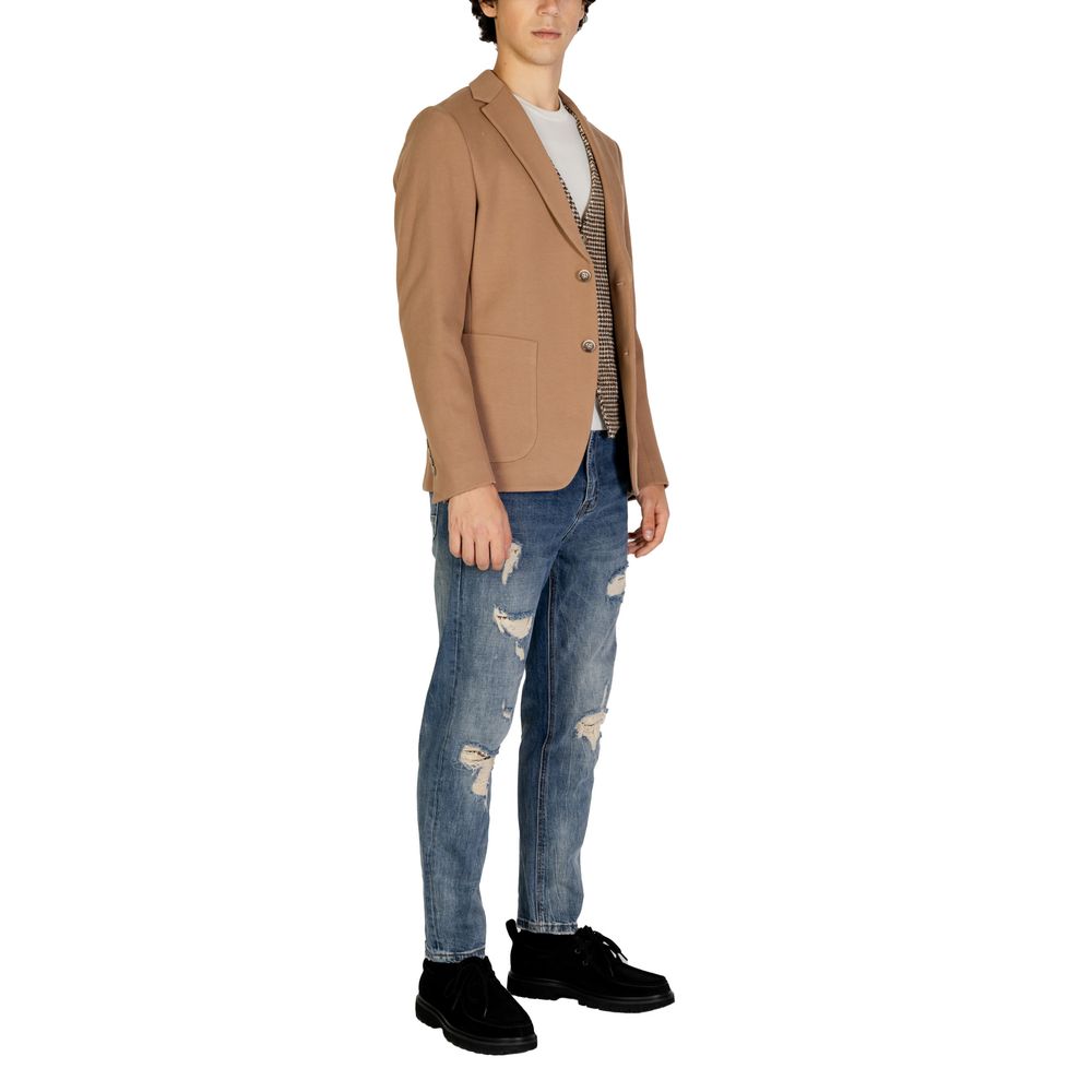 Beiger Baumwollblazer
