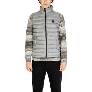 Graue ärmellose Jacke aus Polyamid