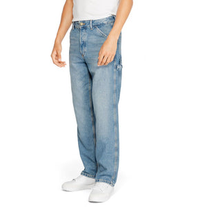 Blaue Jeans aus Baumwolle mit entspannter Passform