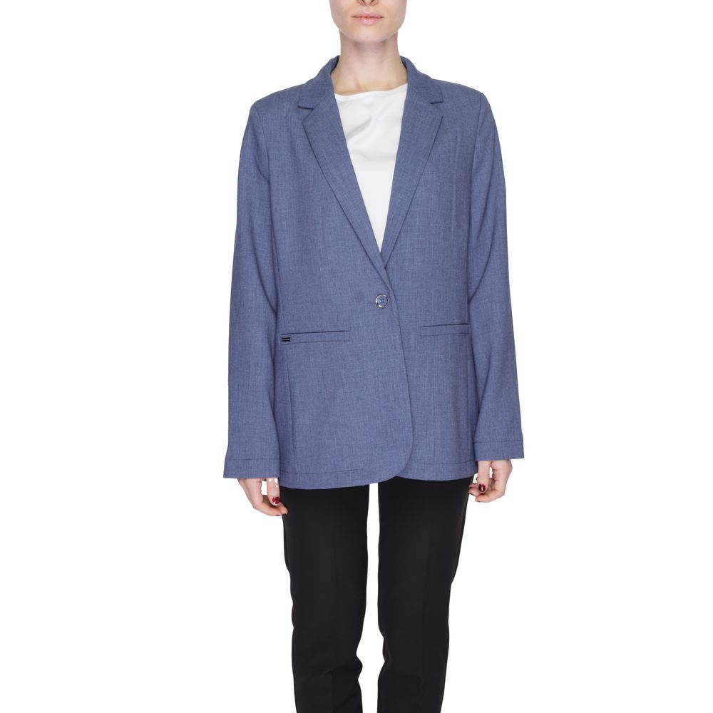 Blauer Polyester-Blazer