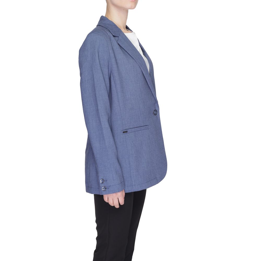 Blauer Polyester-Blazer
