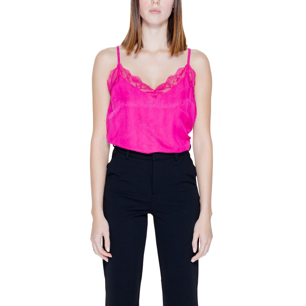 Rosa Viskose-Tanktop