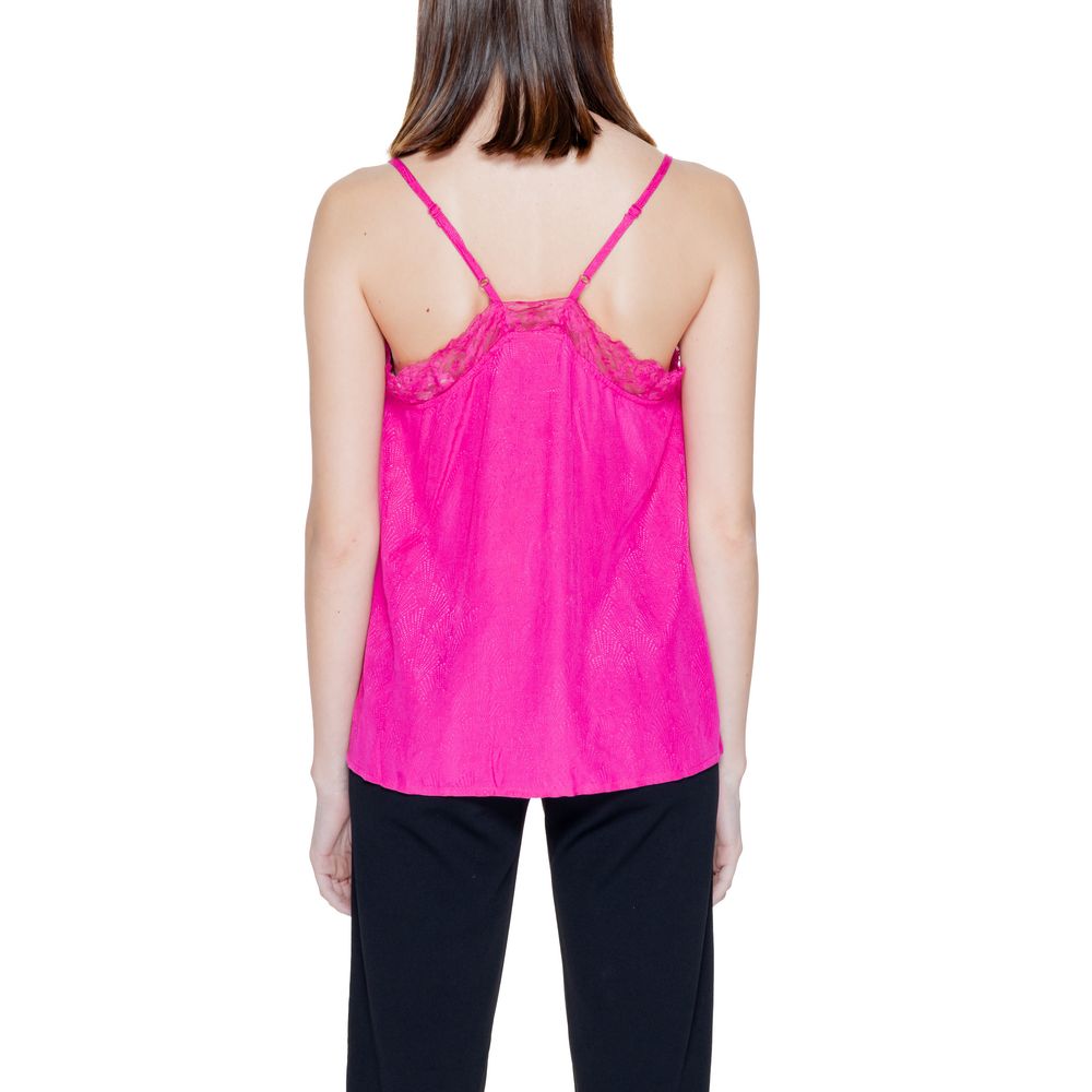 Rosa Viskose-Tanktop