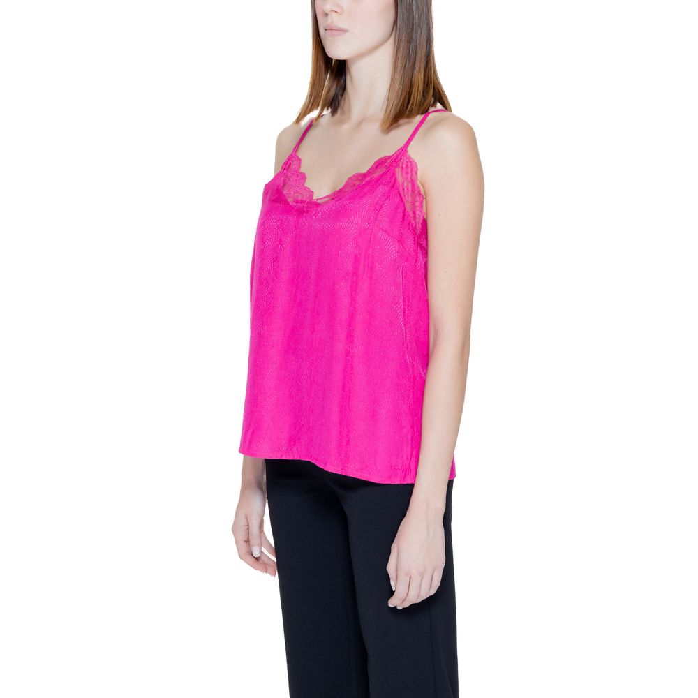 Rosa Viskose-Tanktop