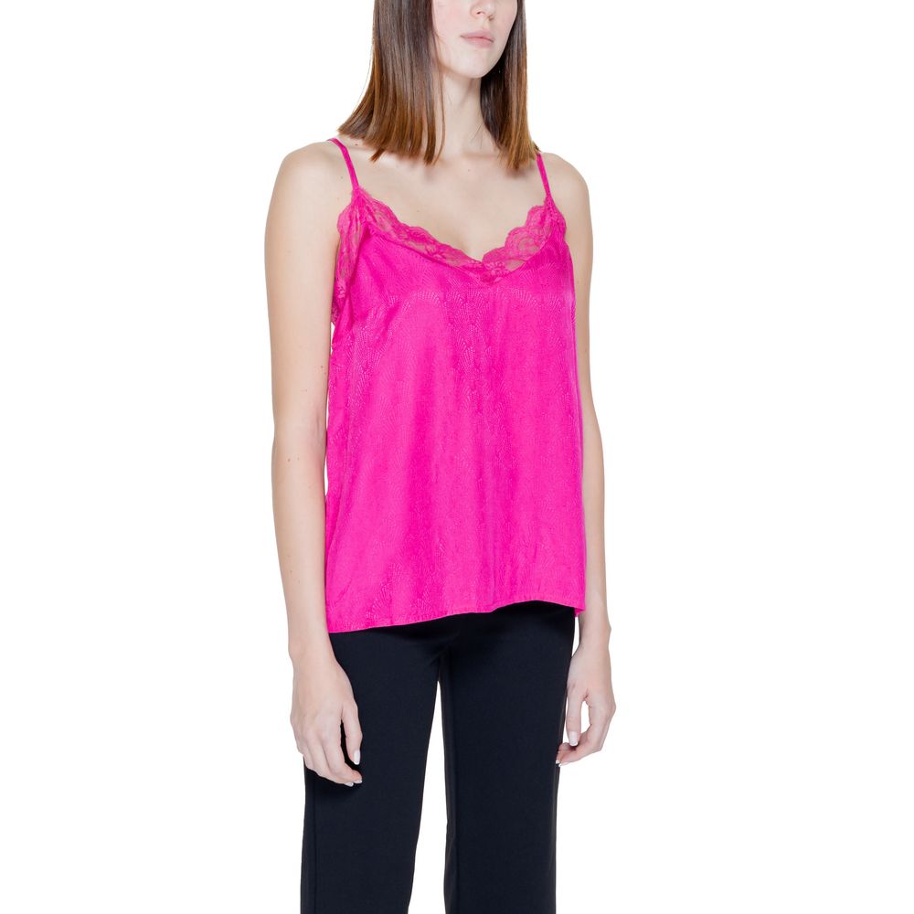Rosa Viskose-Tanktop