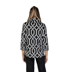 Schwarzer Polyesterpullover