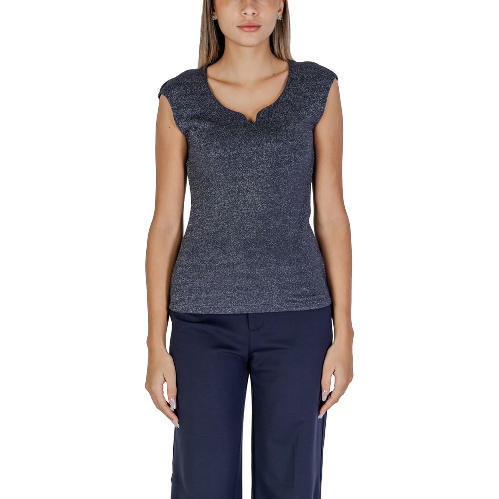 Blaues Viskose-Tanktop