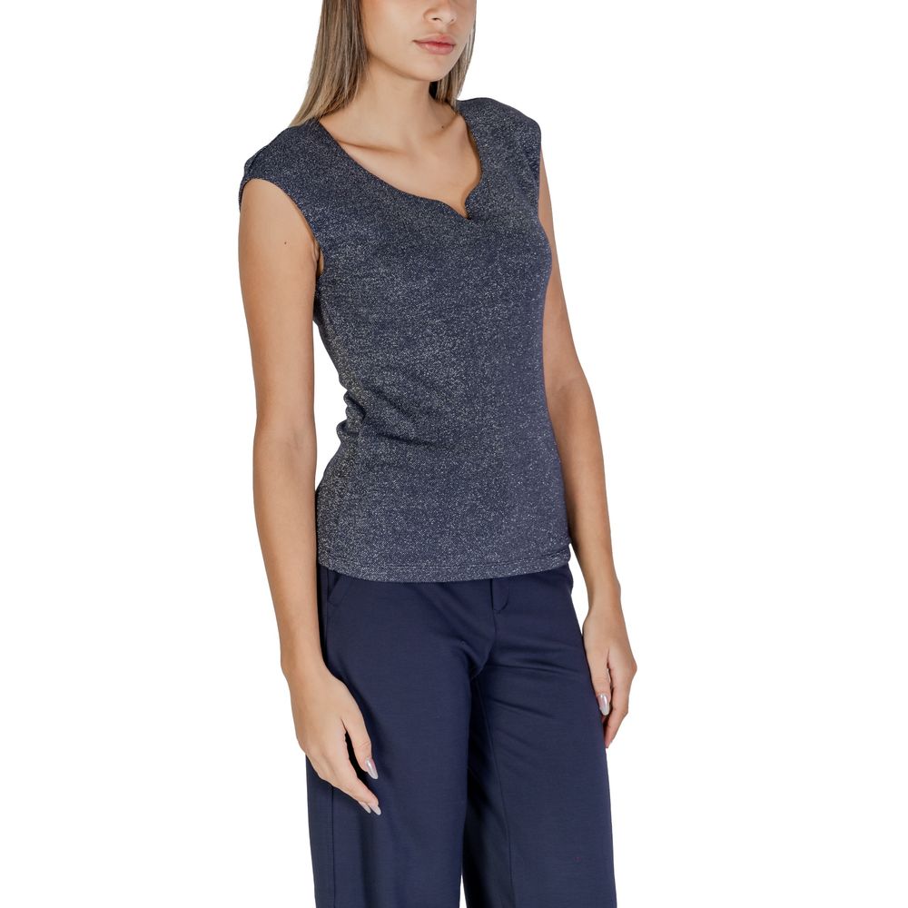 Blaues Viskose-Tanktop