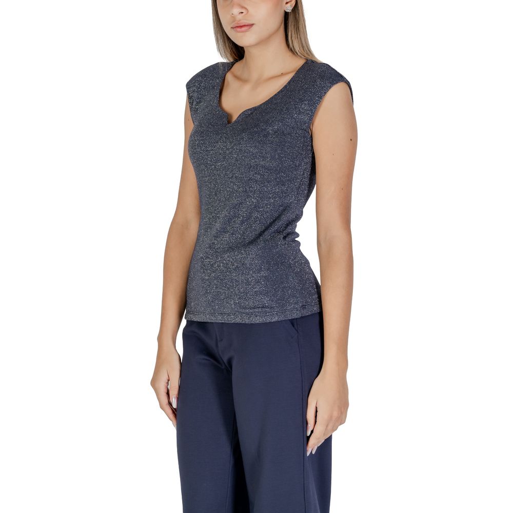 Blaues Viskose-Tanktop