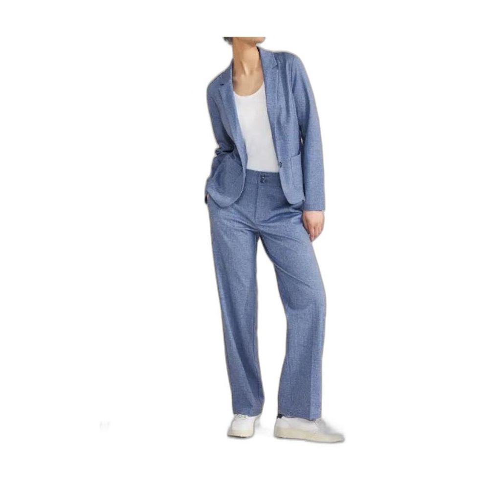 Blue Polyester Blazer