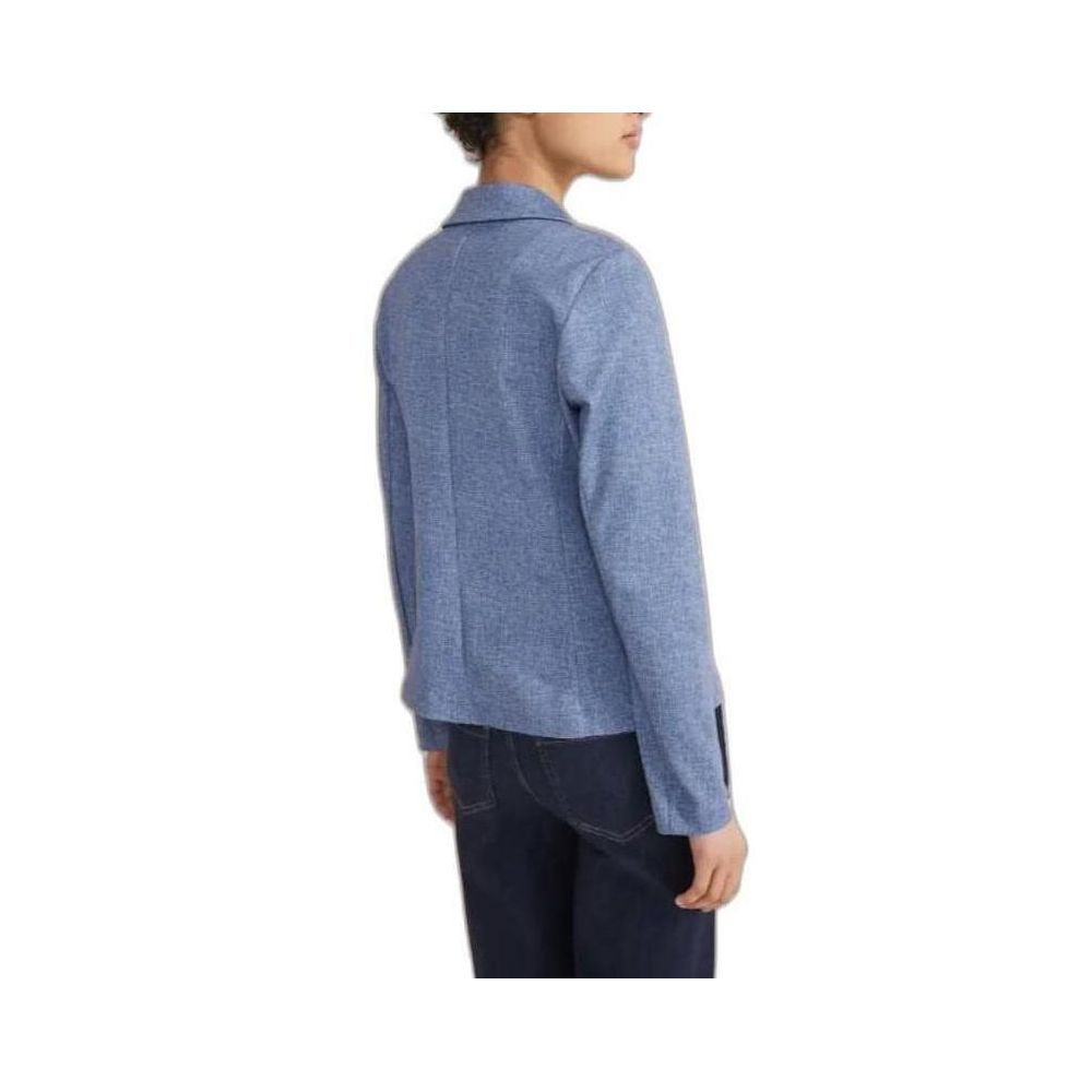 Blue Polyester Blazer