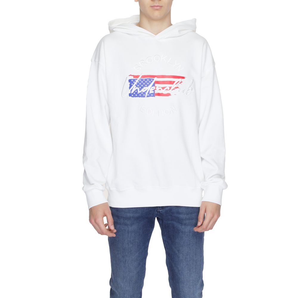 Weißer Kapuzenpullover aus Baumwolle