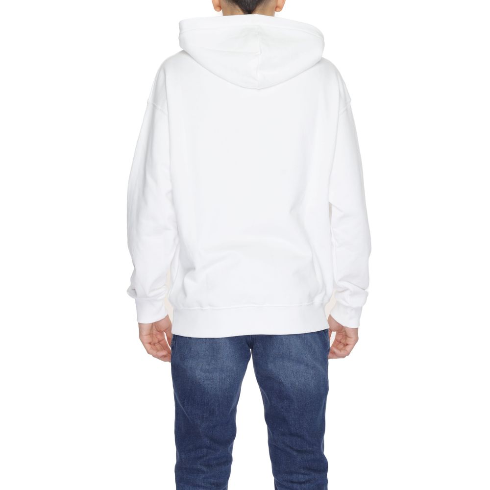 Weißer Kapuzenpullover aus Baumwolle