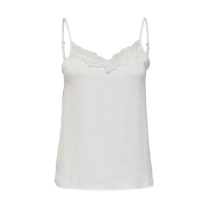 White Polyester Tank Top