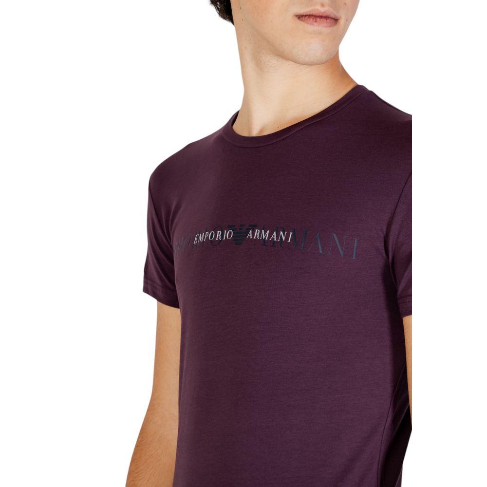 Lila Baumwoll-T-Shirt