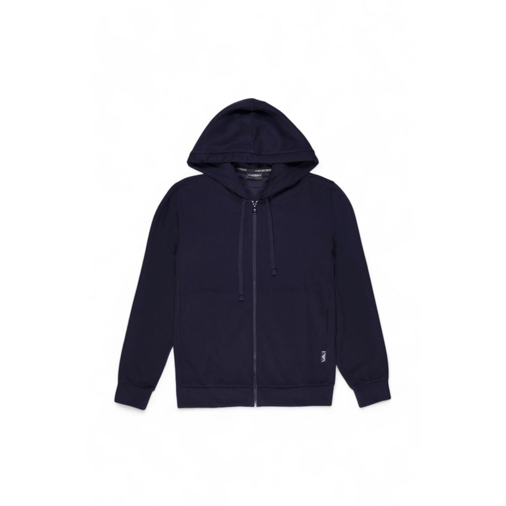 Blauer Polyester-Kapuzenpullover