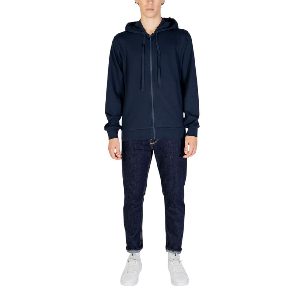 Blauer Polyester-Kapuzenpullover