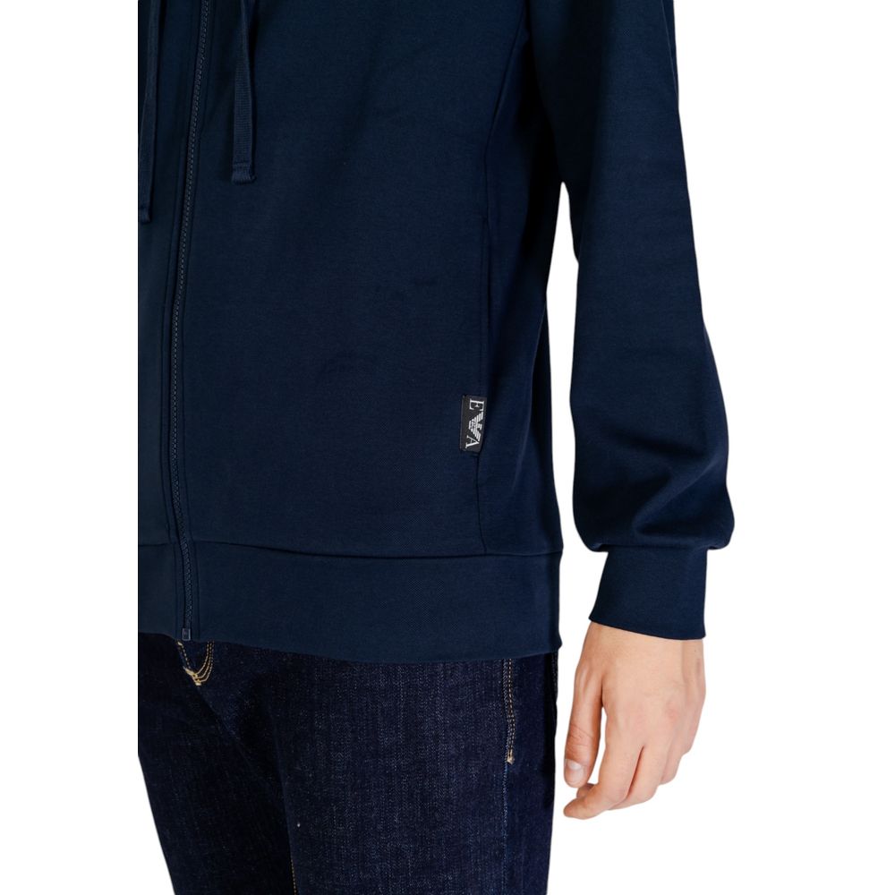 Blauer Polyester-Kapuzenpullover