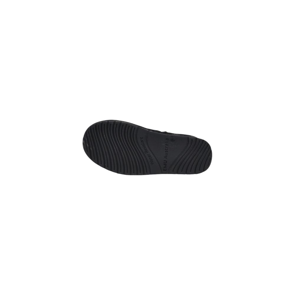 Schwarze Lederstiefelette