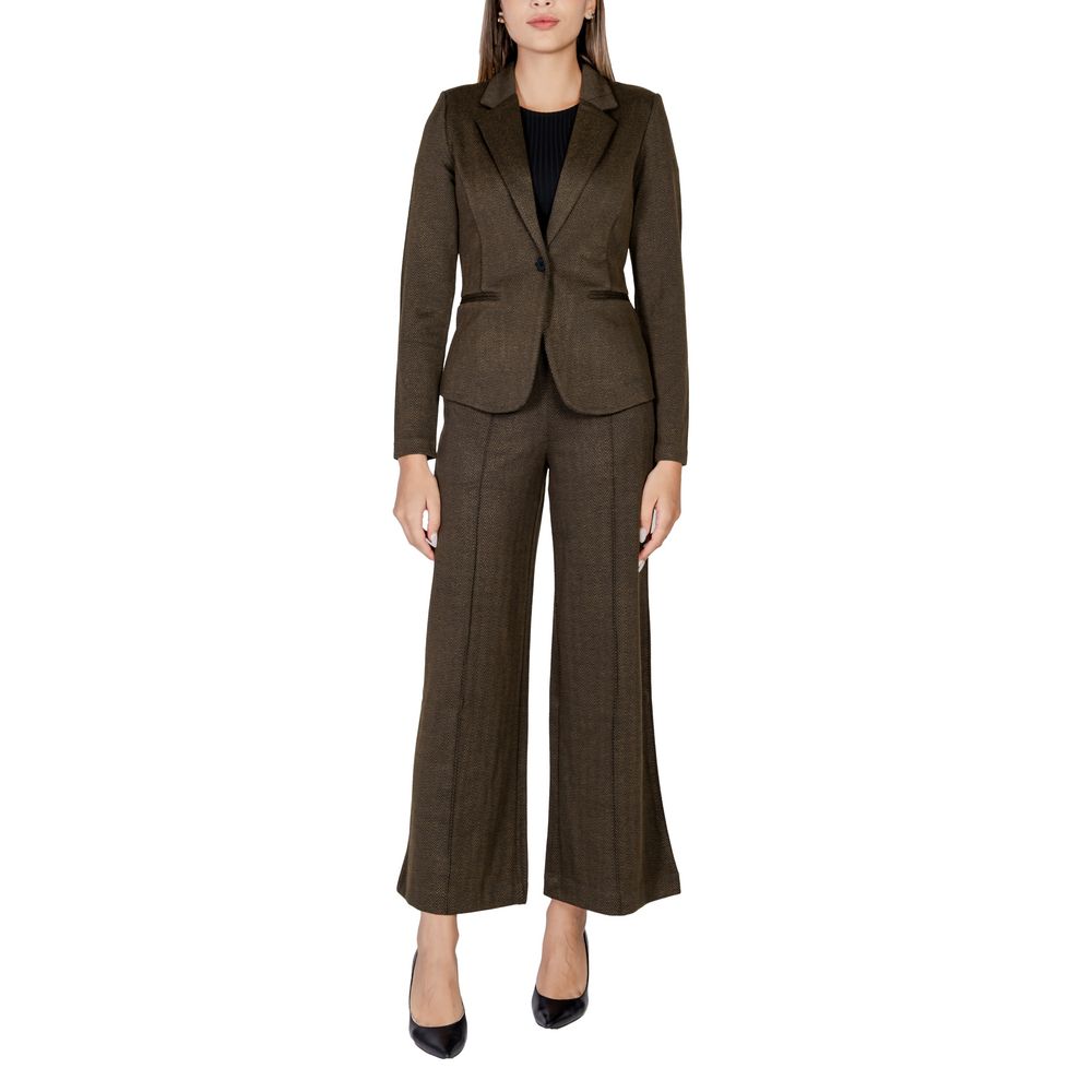 Grüner Polyester-Blazer