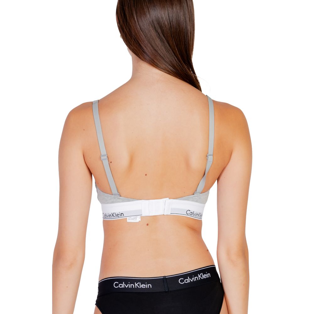 Gray Cotton Bra