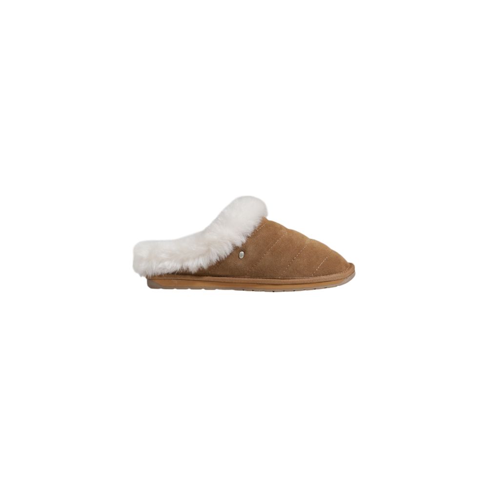 Braune Wildleder-Slipper