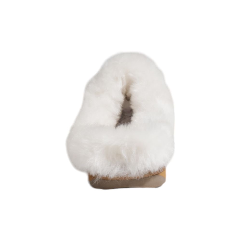 Braune Wildleder-Slipper