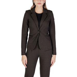 Brauner Polyester-Blazer